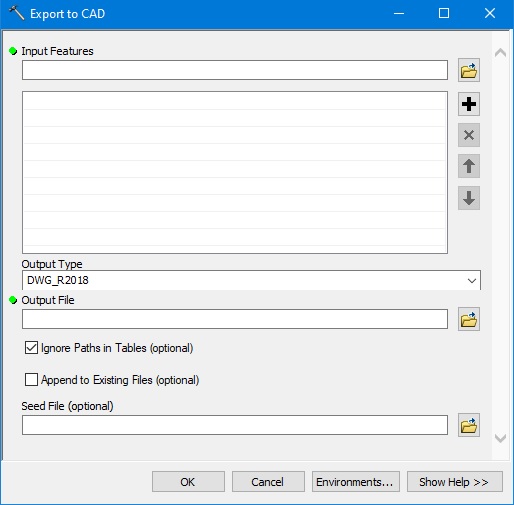 Export ArcGIS Feature Attributes to AutoCAD File as Text Elements